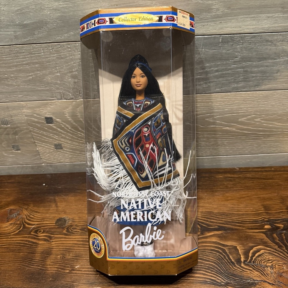 1999 Mattel Barbie Northwest Coast Native American Dolls of the World Barbie NIB